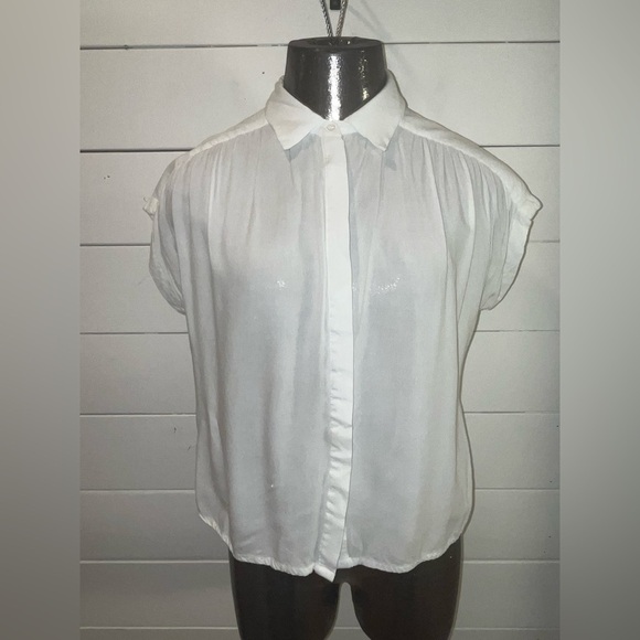 COMPAÑIA FANTASTICA white blouse size S - Picture 1 of 13